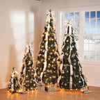 Einziehbarer Weihnachtsbaum (Geschmückt und Beleuchtet) - PRE BLACK FRIDAY
