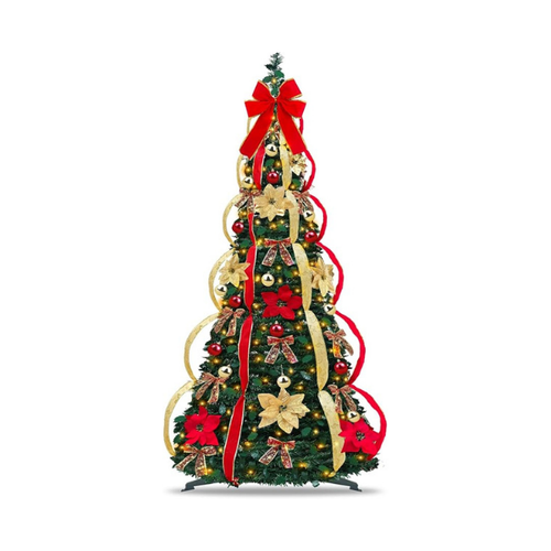 Einziehbarer Weihnachtsbaum (Geschmückt und Beleuchtet) - PRE BLACK FRIDAY